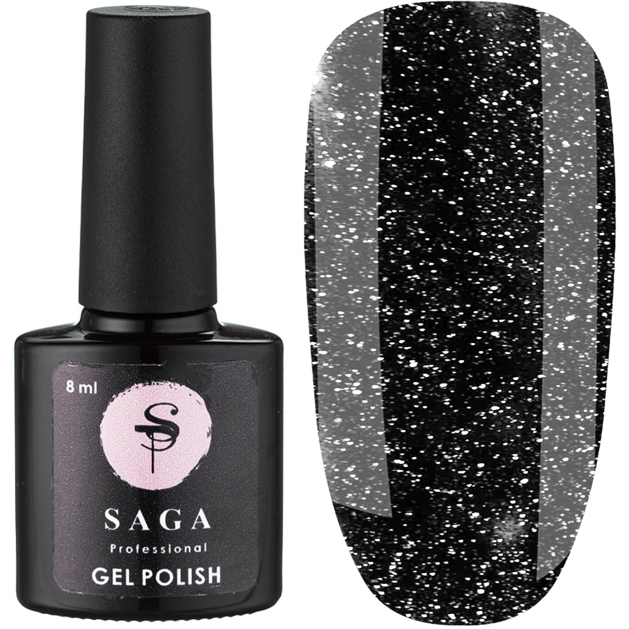 

Светоотражающий гель-лак для ногтей Saga FIERY GEL №02, 8 мл