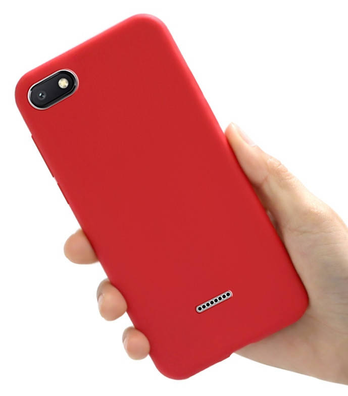 

Чехол Style для Xiaomi Redmi 6A Бампер силиконовый красный