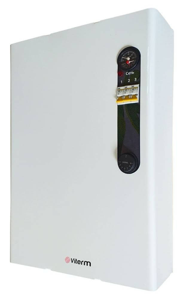 

Электрокотел Viterm MAX 3кВт 220Вс расширительным баком и насосом, Белый