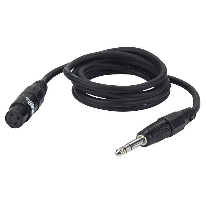 

DAP FL033 Кабель микрофонный XLR "мама"/Jack Stereo | 3м | цвет: черный
