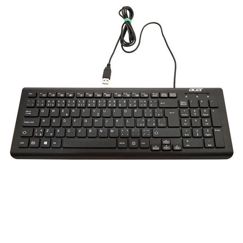 

Клавиатура проводная USB Acer SK-9626 bulk черная новая, Черный
