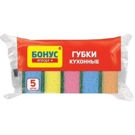 

Губки кухонные Бонус универсальные, 5 шт.
