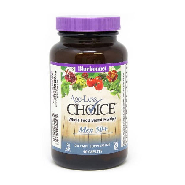 

Bluebonnet Nutrition Age-Less Choice Men 50+ 90 caplets, Витамины для мужчин 50+