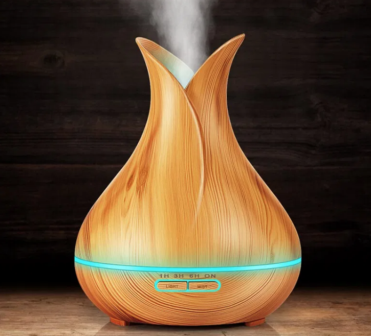 

Увлажнитель воздуха Арома диффузор с подсветкой Aroma Air 400мл светлое дерево