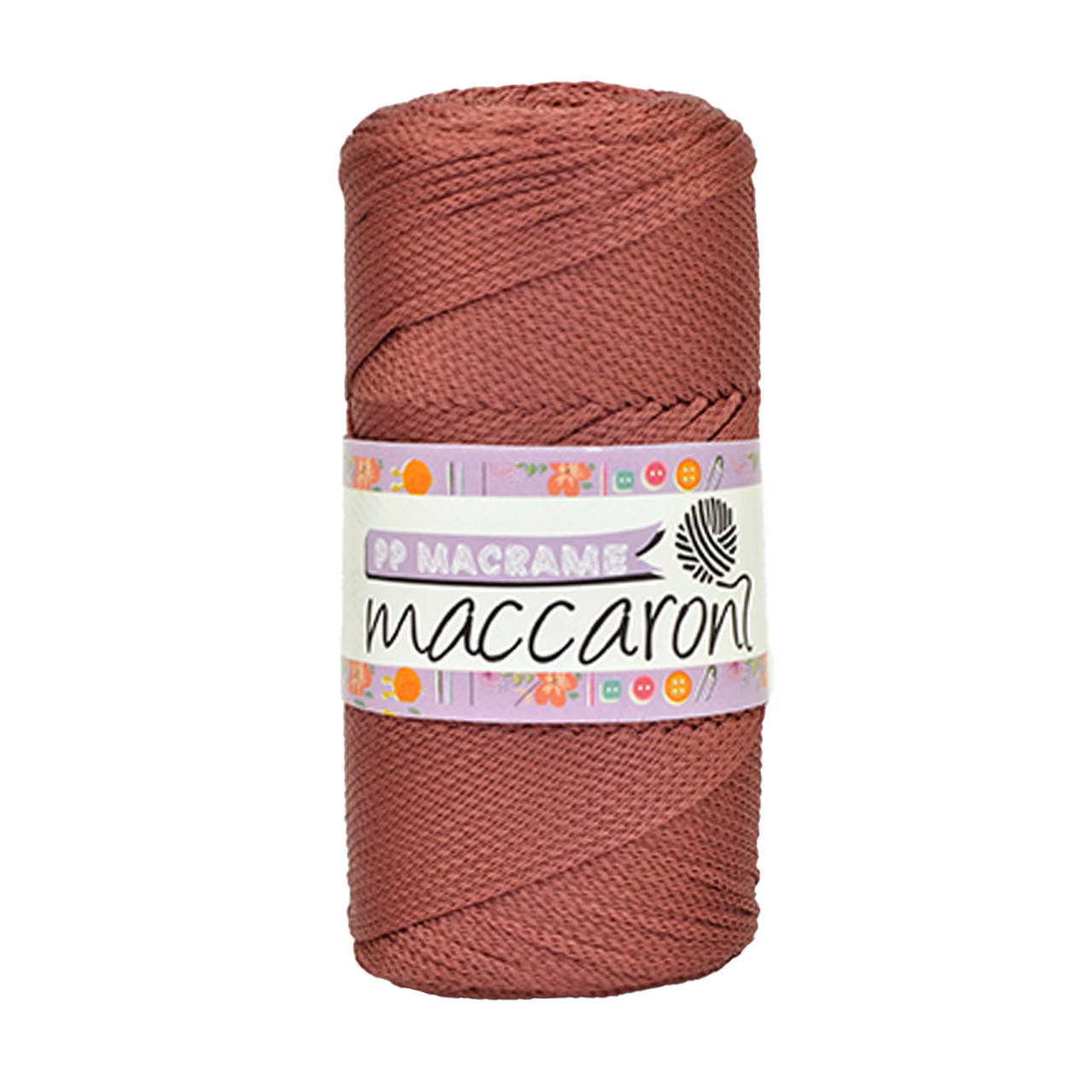 

Полипропиленовый шнур Maccaroni PP Macrame 2 mm Каштановый