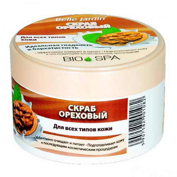 

Скраб для лица ореховый, Spa naturelle, Belle Jardin