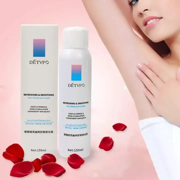 

! Спрей-пенка депилятор для безболезненного удаления волос, мусс для депиляции DETVFO