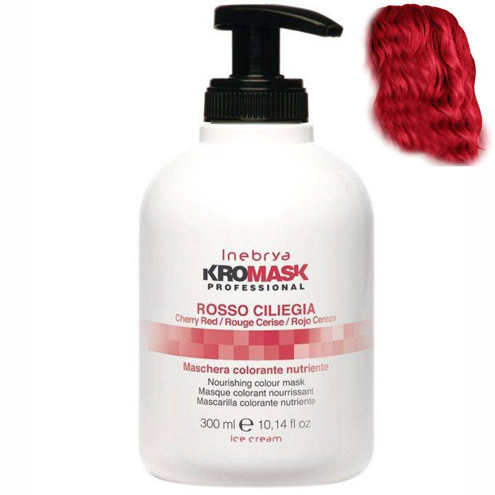 

Тонирующая маска для волос Inebrya KroMask Colour Mask CHERRY RED Вишнево-красный 300 мл