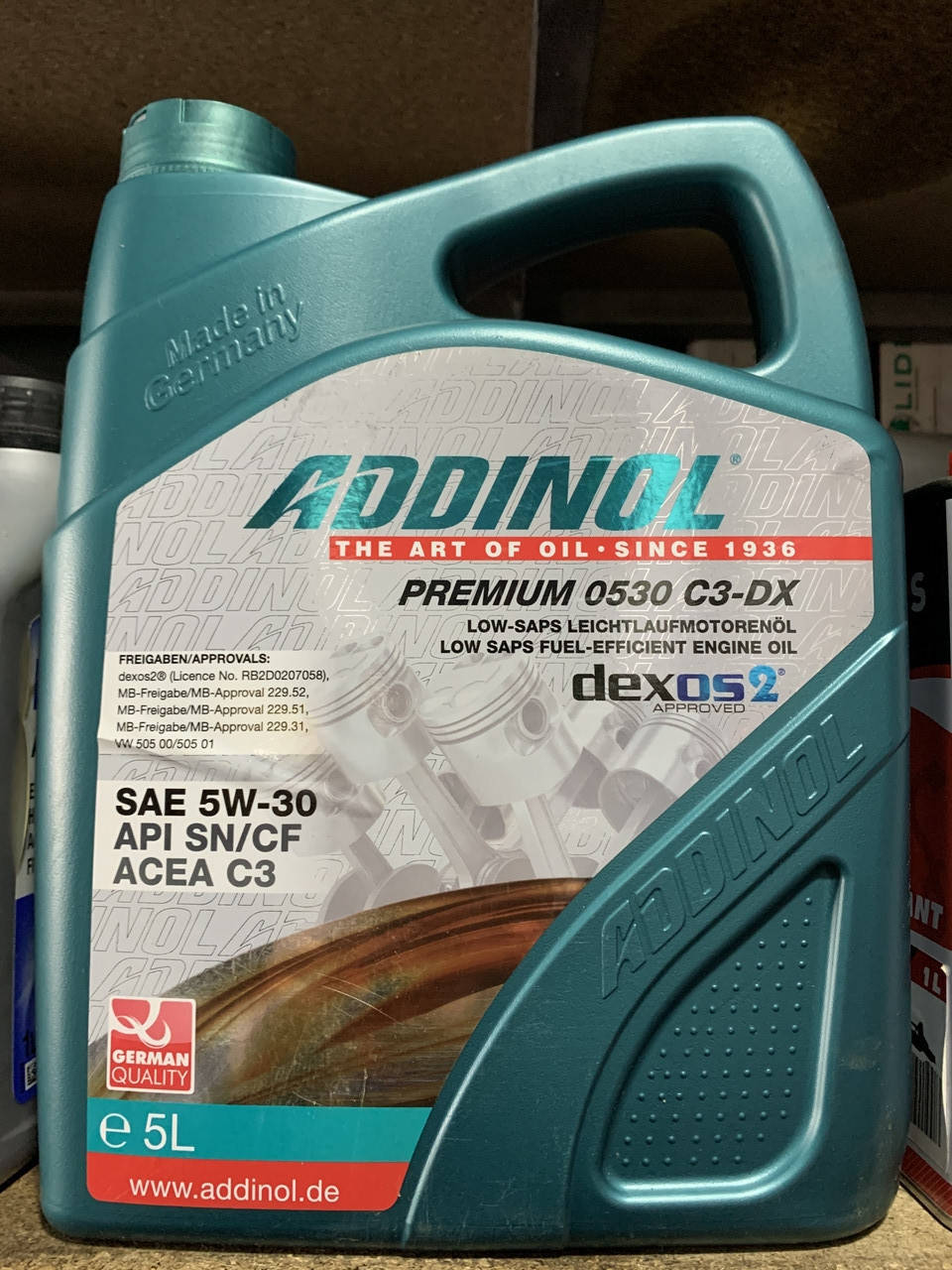 

Моторное масло ADDINOL 5w30 5л
