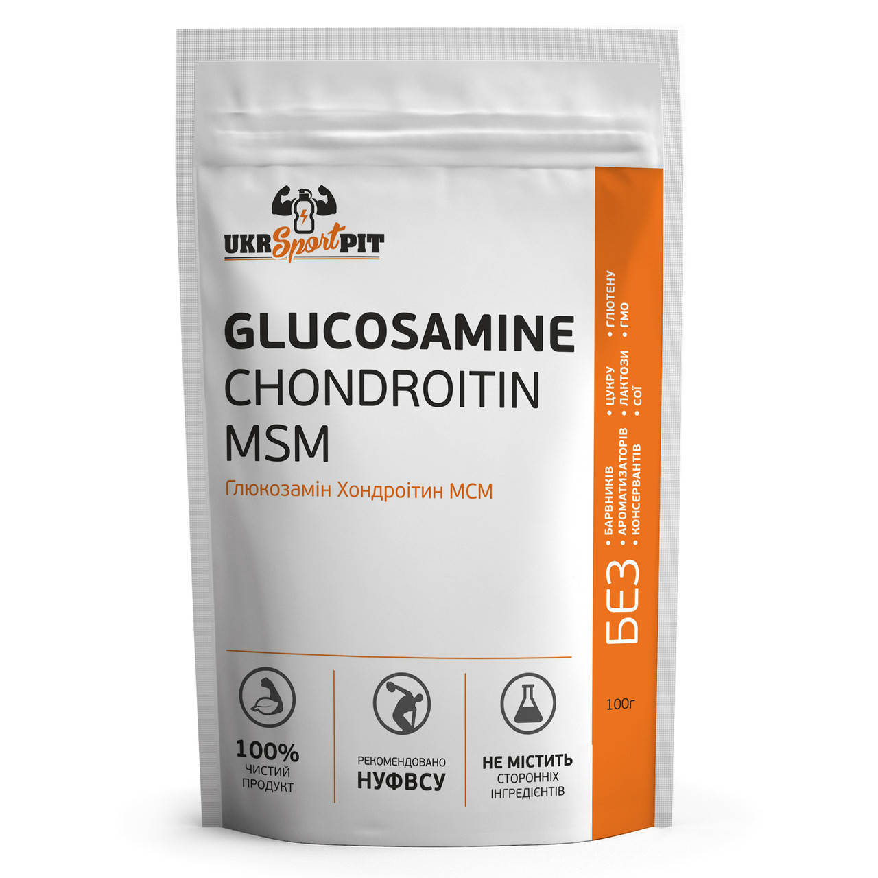 

Глюкозамин Хондроитин МСМ 5:4:4 (Glucosamine Chondroitin MSM 5:4:4) 100г.