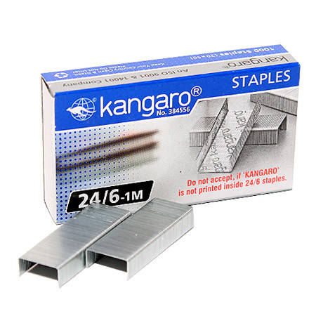 

Скобы №24 / 6 (1000шт) "Kangaro" (Kangaro№24/6)