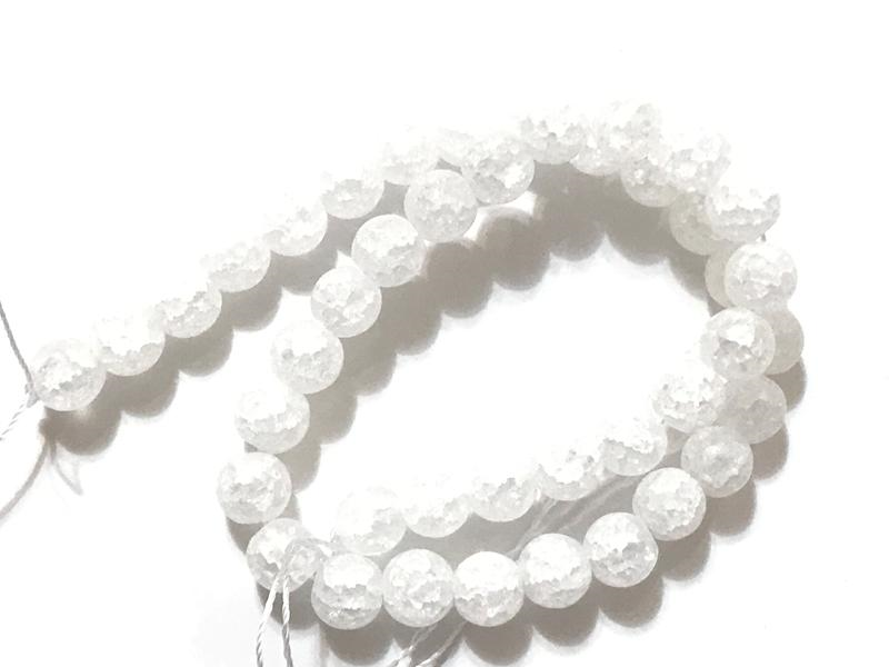 

Бусины на нитке Хрусталь (стекло) матовый d=10мм