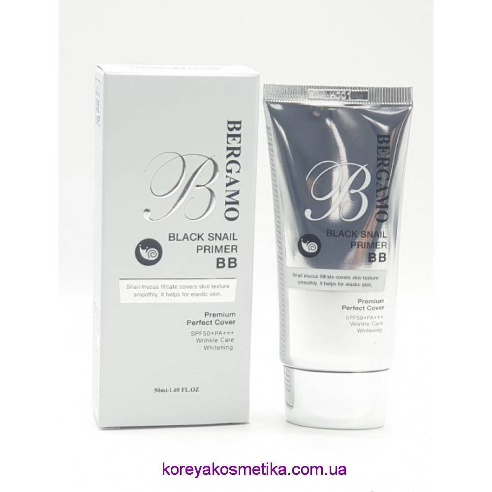 

Антивозрастной BB-крем с экстрактом черной улитки BERGAMO Black Snail Primer BB Cream
