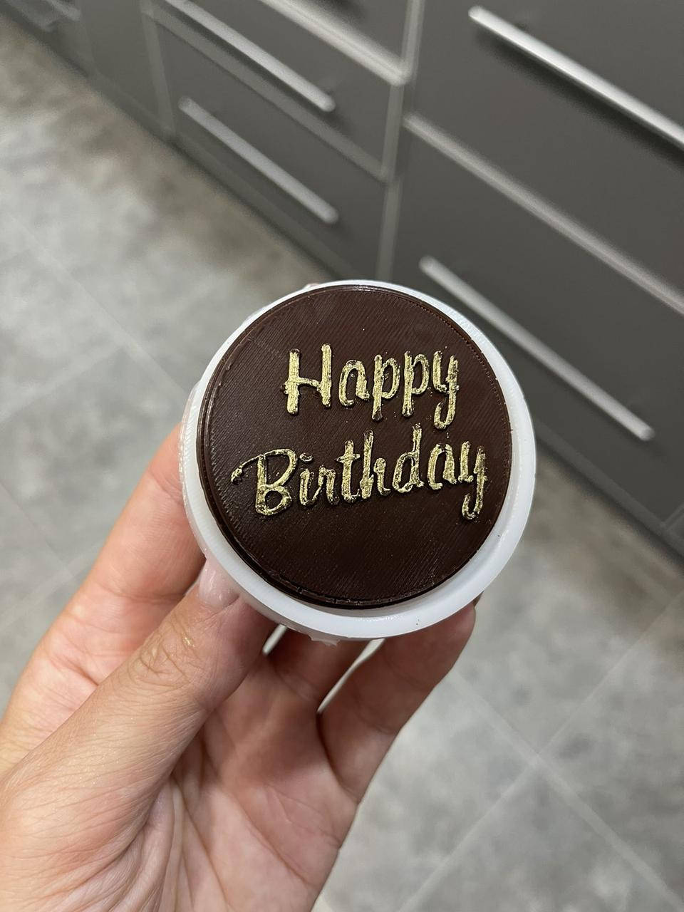 

ЭКСКЛЮЗИВ! Силиконовый Молд для шоколада и мастики "Табличка Happy Barhtday"