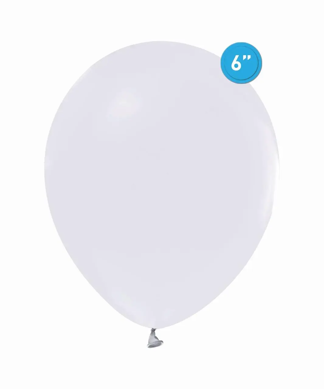 

Латексный воздушный шар без рисунка Balonevi Белый, 6"15 см