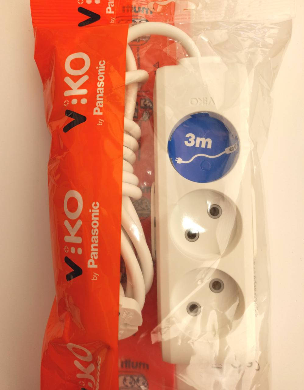 

Удлинитель Viko с колодкой Multi-let на 3 гнезда без заземления 3м кабель 16А пр-ва Турция