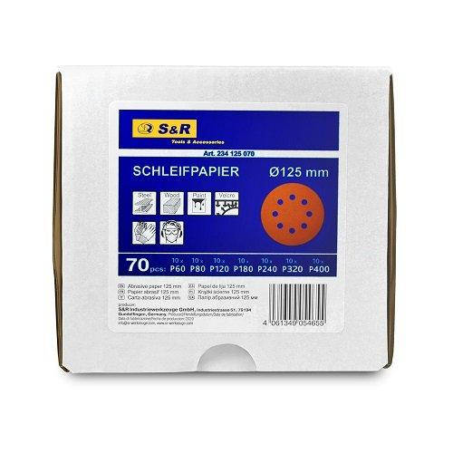 

Набор шлифовальных кругов S&R 234-125-070 70 шт.