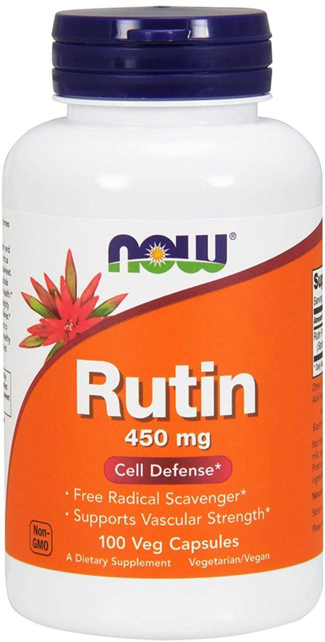 

Рутин препарат для здоровья сосудов Now Foods Rutin 450 mg 100 капсул