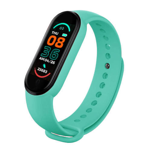 

Фитнес браслет FitPro Smart Band M6 (смарт часы, пульсоксиметр, пульс). Цвет: зеленый