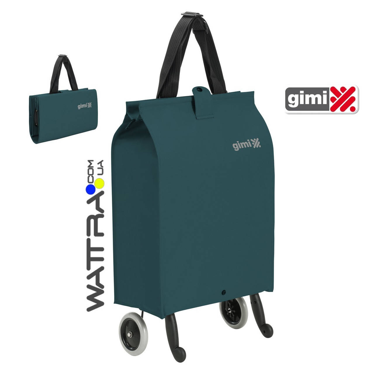 

Сумка-тележка Gimi Brava Plus 38 Blue складная хозяйственная компактная, Синий