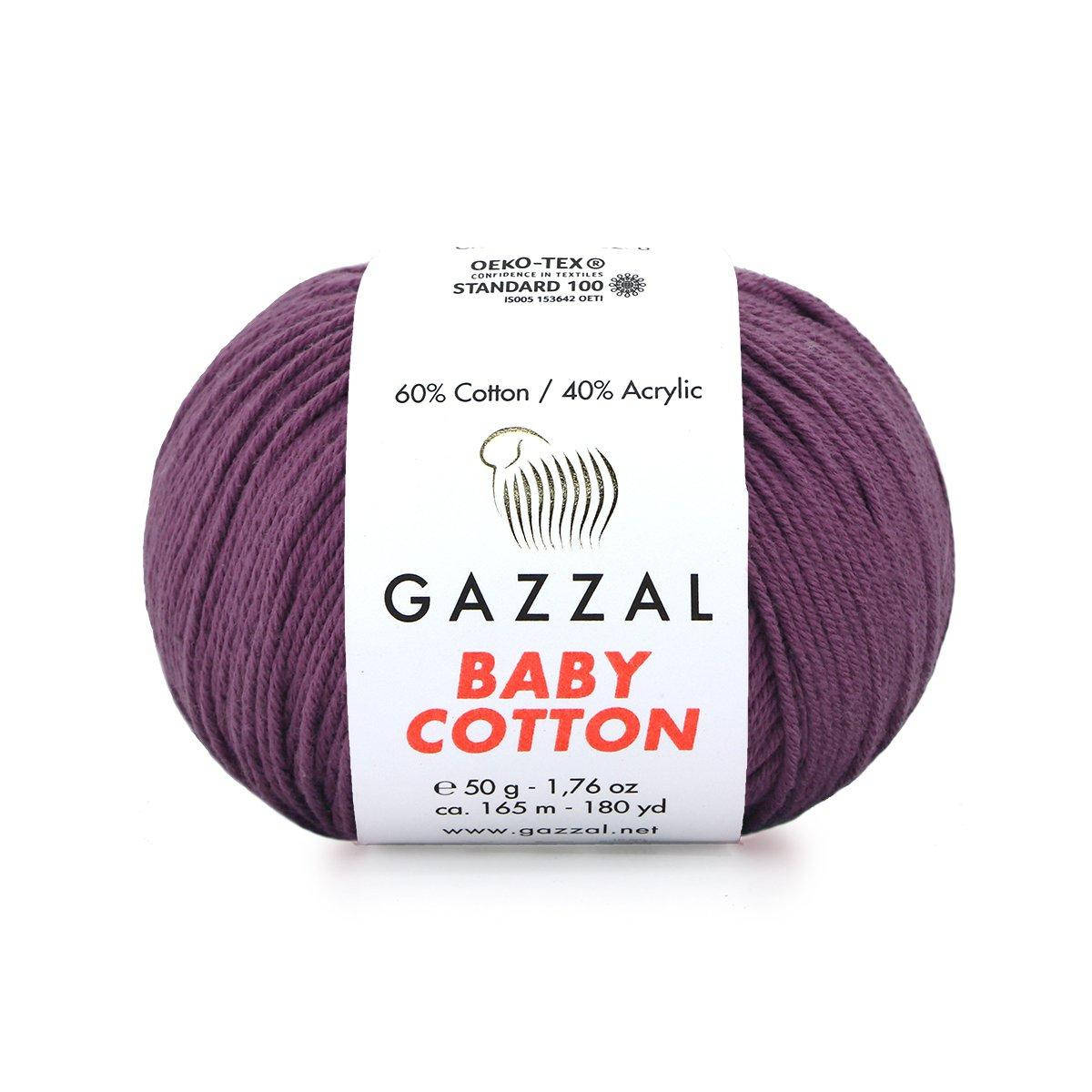 

Gazzal Baby Cotton № 3441 баклажан
