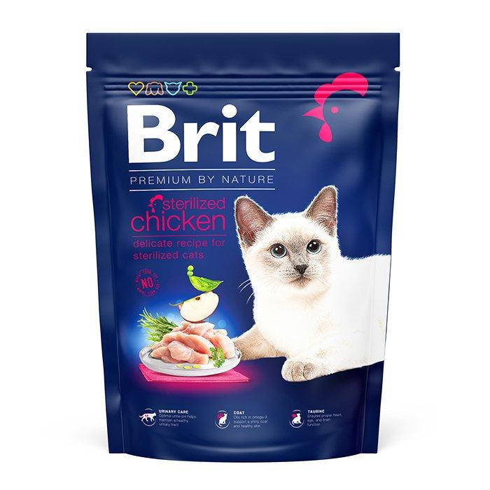 

Brit Premium by Nature Cat Sterilised для стерилизованных котов с курицей 1.5 кг
