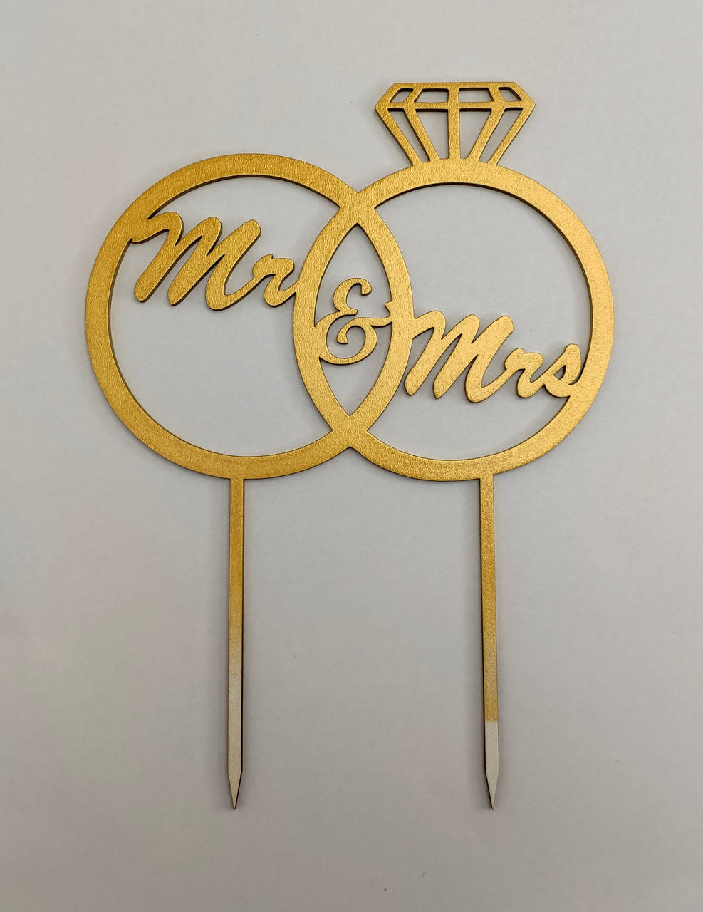 

Топпер золотой "Mr&Mrs"