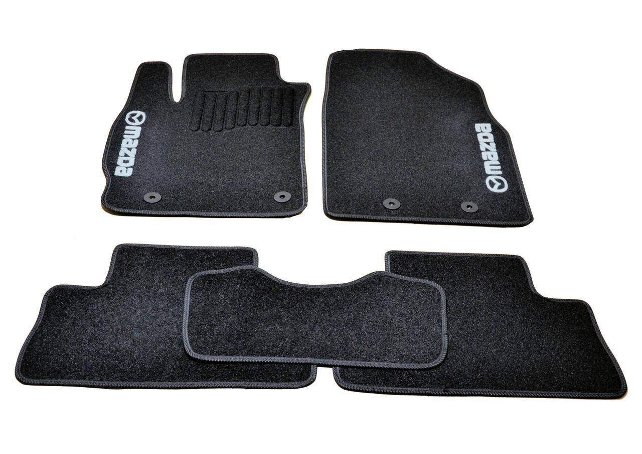 

Коврики в салон ворсовые для Mazda CX-7 (/Мазда CX-7 (2006-2012) /Чёрные, кт 5шт, Черный