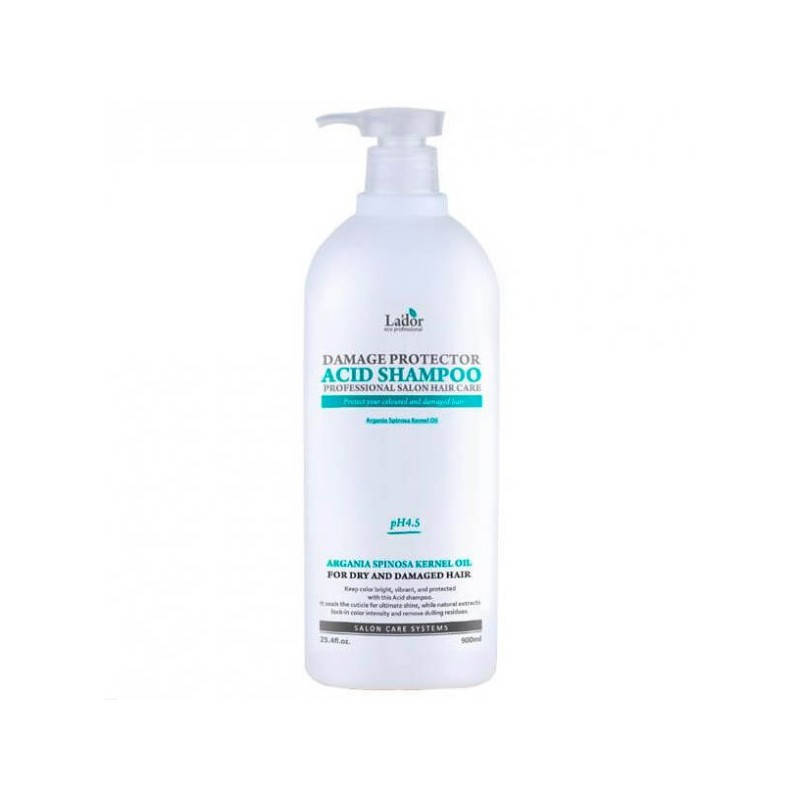 

Бесщелочной шампунь с pH 4.5 LA'DOR DAMAGE PROTECTOR ACID SHAMPOO, 900мл