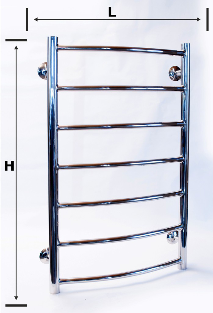 

Нержавеющий водяной полотенцесушитель лестница 1000х500 700x500