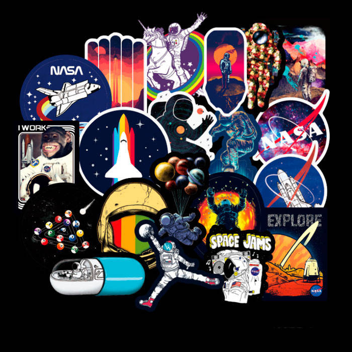 

Набор стикеров Наса NASA Космос Space 50 шт (7401)