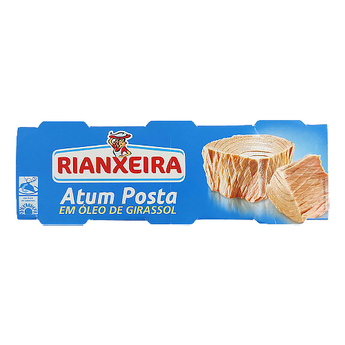 

Тунець Ріанксеріа в сон.олії Rianxeira 3*80g 30пач/ящ (Код : 00-00001445)