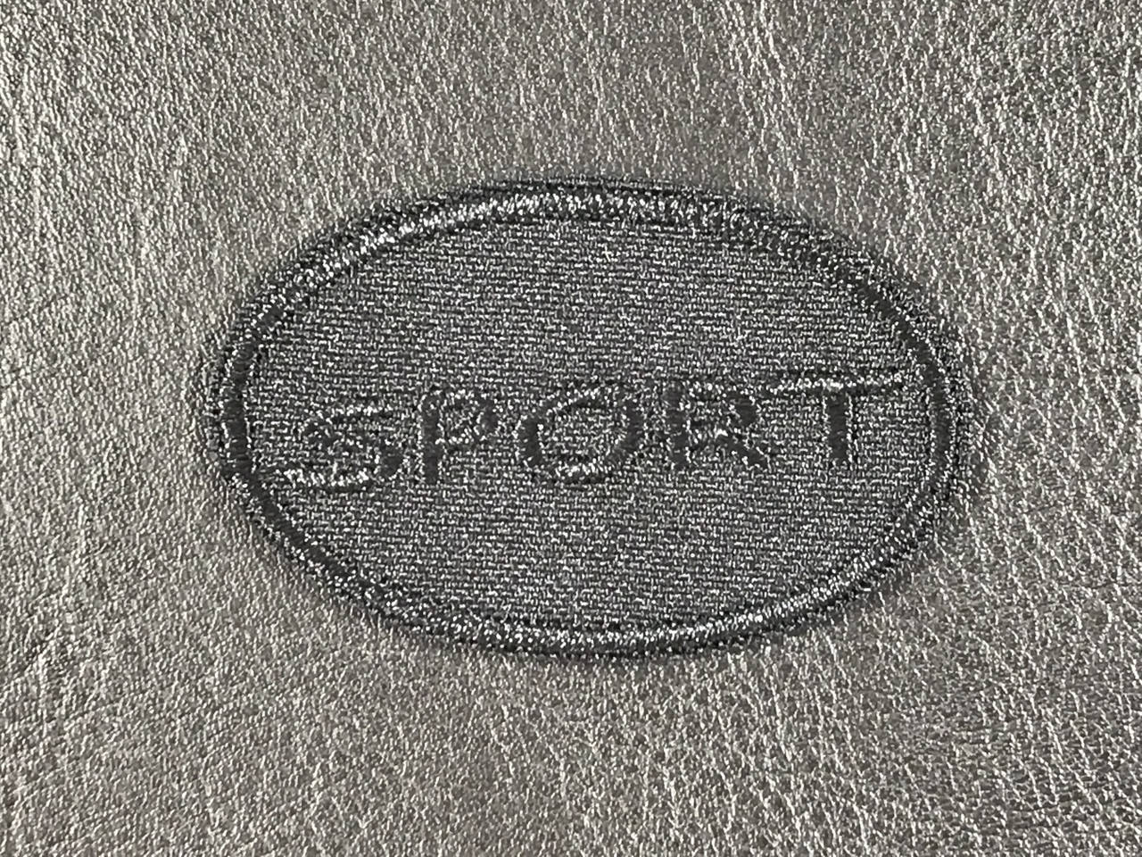 

Нашивка Sport цвет черный 50x30 мм