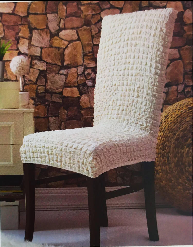 

ЧЕХЛЫ НАТЯЖНЫЕ НА СТУЛЬЯ БЕЗ ОБОРКИ (НАБОР 6-ШТ)