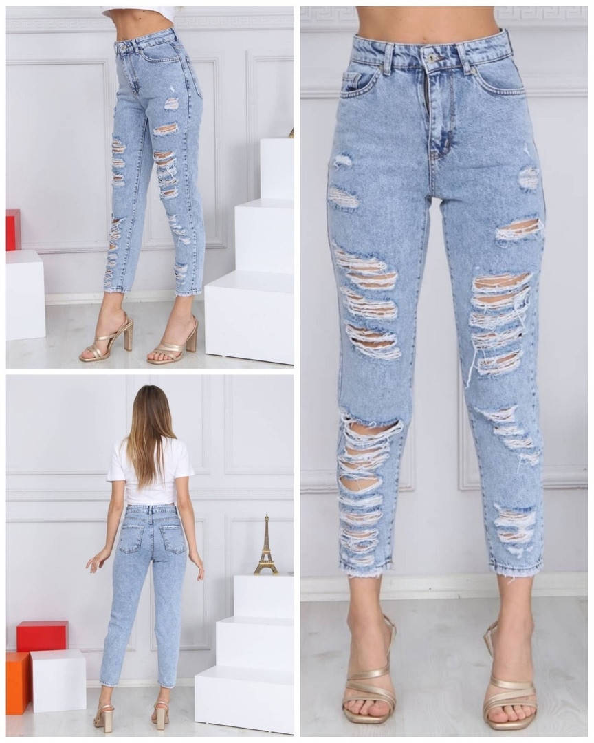 

Женские голубые джинсы MOM DK 49 Jeans