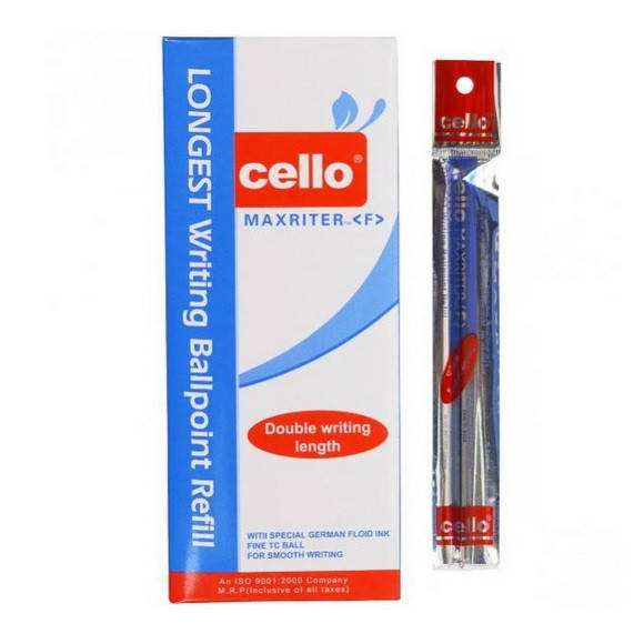 

Стержень для канцелярских шариковых ручек масляный "Cello" серии "MAXRITER" CL727, черный