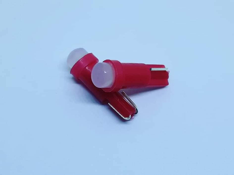 

Лампа T5(W1,2W)БЦ 12V LED COB red (суцільне світло)