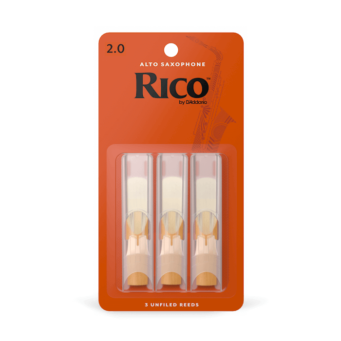 

Трость для альт саксофона D'ADDARIO Rico - Alto Sax #2.0 - 3-Pack
