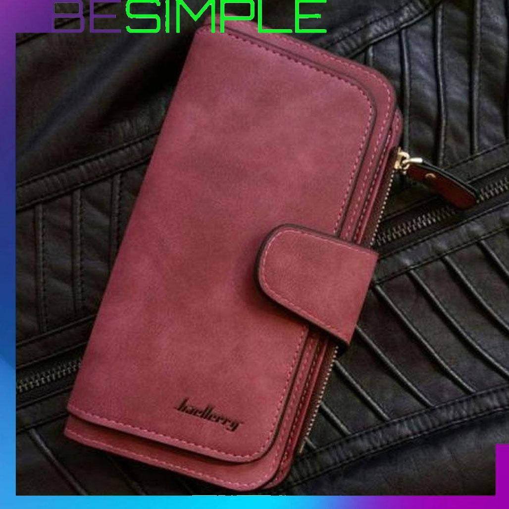 

Женский замшевый кошелек-клатч Baellerry Forever 19 х 10,5 х 2 см Топ Продаж Бордовый