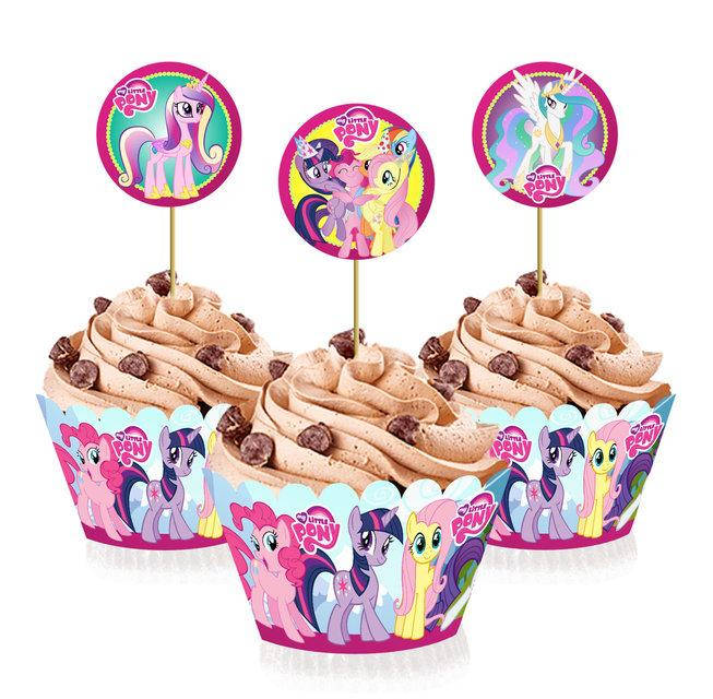 

Топперы Литл Пони (My Little Pony)для капкейков 6 шт. в уп