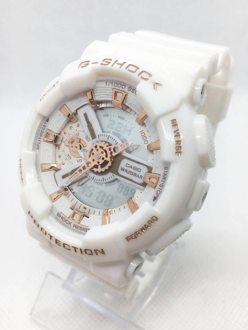 

Часы спортивные водостойкие G-SHOCK Casio (Касио), цвет белый ( код: IBW654O )