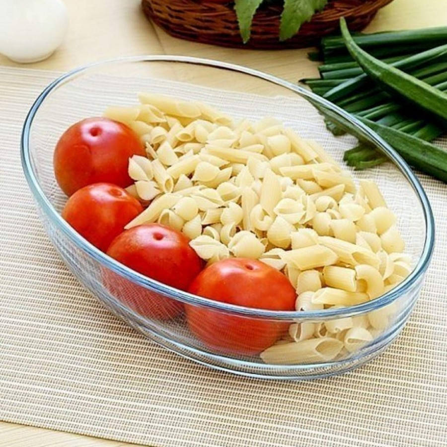 

Овальная стеклянная форма для запекания CUISINE Basic 39x27 см, Прозрачный
