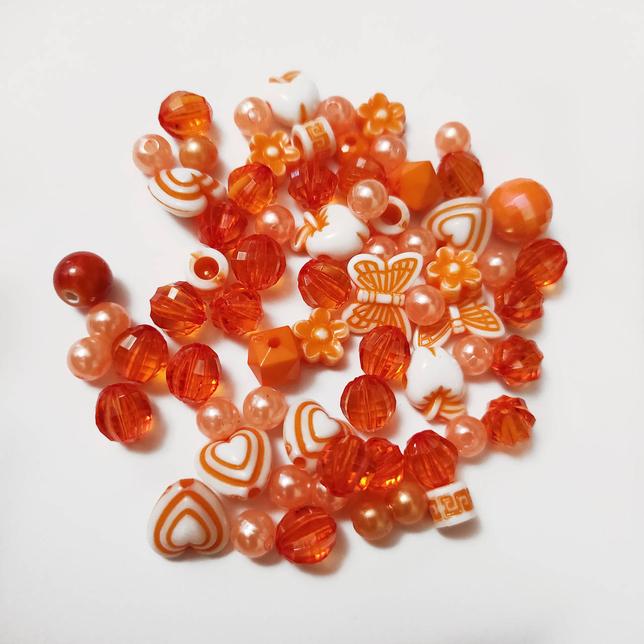 

Микс оранжевых бусин (набор 10 грамм)