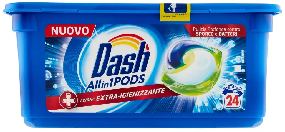 

Средство для стирки DASH All in 1Pods 24 капсул