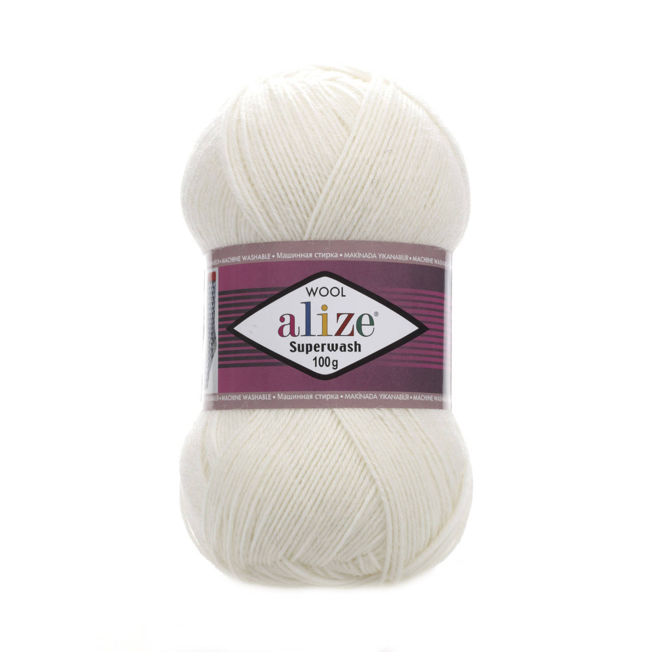 

Alize Superwash (Ализе Супервош) №01 молочный (Пряжа, нитки для вязания)