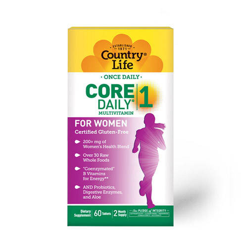 

Витамины и минералы Country Life Core Daily-1 Multivitamins Women, 60 таблеток