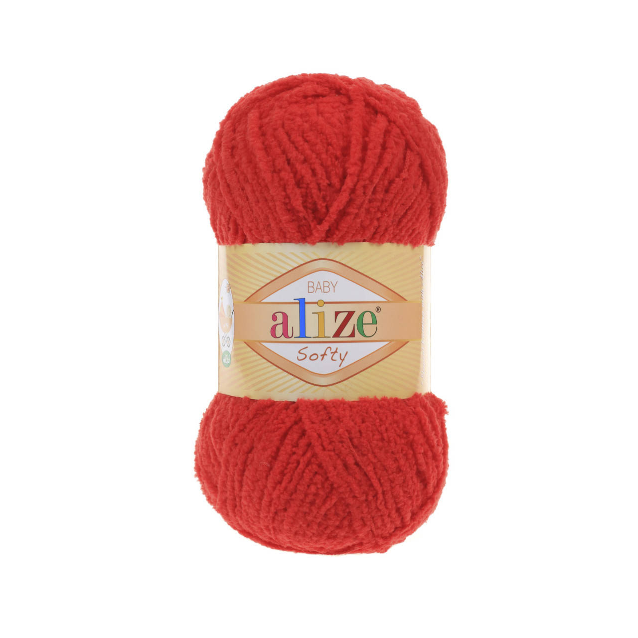 

Пряжа Alize Softy 56 красный