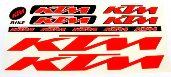 

Наклейка KTM на раму велосипеда, красный (NAK046)