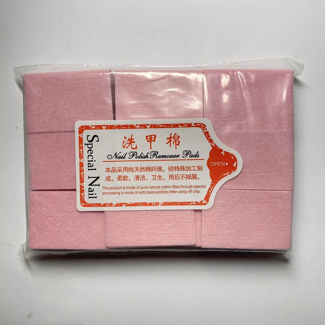 

Безворсовые салфетки для снятия липкости с ногтей 600шт, розовые, Разные цвета