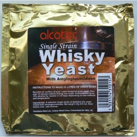 

Дрожжи для виски "Alcotec SingleStrain Whisky"